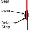 12” BAFFLE SEAL RETAINER STRIP