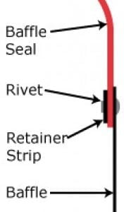 12'' BAFFLE SEAL RETAINER STRIP