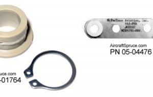 BUSHING WITH RETAINING RING FOR PIPER AIRCRAFT