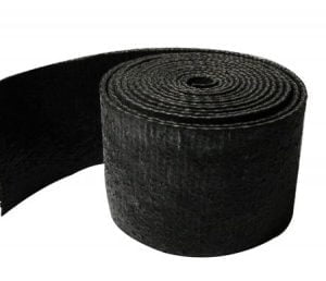 BLACK SILICONE ENGINE BAFFLE TEXTURED FINISH 1/8”X3”X9’ ROLL