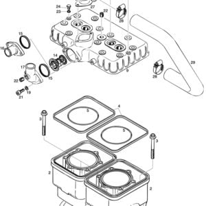 ROTAX 582 UL 99/17 ENGINE CYLINDER | CYLINDER HEAD