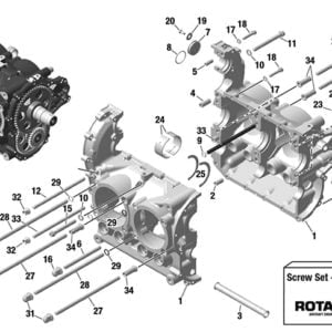 ROTAX 912 | 914 UL ENGINE CRANKCASE - FROM S/N: 14.0000