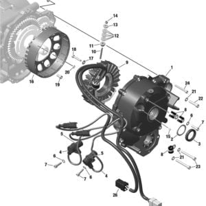 ROTAX 912iS IGNITION HOUSING | STATOR | RECTIFIER REGULATOR | CRANKSHAFT POSITION SENSOR