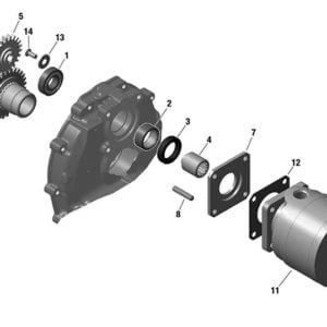 ROTAX 912iS SERIES VACUUM PUMP WITH DRIVE (ALL PARTS OPTIONAL)