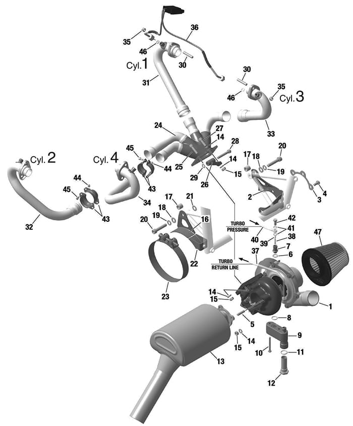 ROTAX 915iS EXHAUST SYSTEM | EXHAUST TEMPERATURE SENSOR
