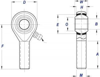 NEW SURPLUS HEIM HM SERIES THREADED ROD END BEARING - Image 2