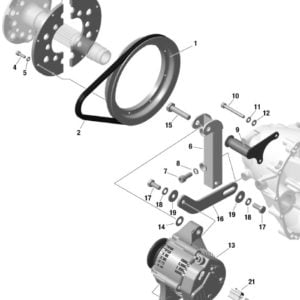 ROTAX 912iS EXTERNAL GENERATOR F3A (ALL PARTS OPTIONAL)