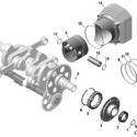 ROTAX 912iS ENGINE CRANKSHAFT | PISTON | CYLINDER | SPRAG CLUTCH