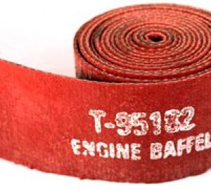 RED SILICONE ENGINE BAFFLE TEXTURED FINISH 1/8”X3”X9' ROLL