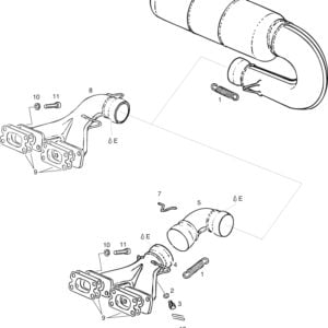 ROTAX 503 582 99/17 UL ENGINE EXHAUST SYSTEMS CONFIGURATION SIDEMOUNT PARTS