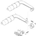 ROTAX 503 | 582 99/17 UL ENGINE EXHAUST SYSTEMS CONFIG.: 1 X 90° WITH CONNECTING ELBOW AND 2 X 90° PARTS