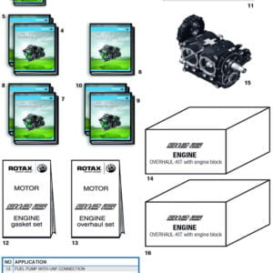 ROTAX 912 iSERIES ENGINE GASKET SET, DOCUMENTATIONS