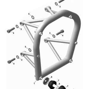 ROTAX 912iS ENGINE SUSPENSION FRAME PARTS