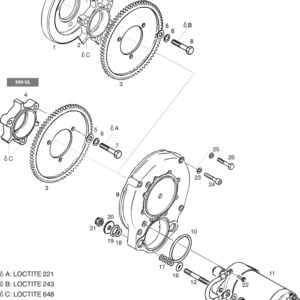 ROTAX 503 | 582 UL MAGNETO END STARTER PARTS