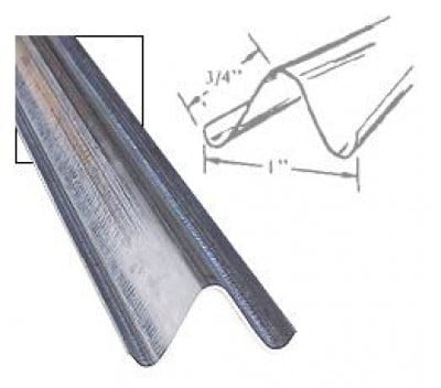 HAT SECTION .020 2024T3 ALUMINUM - 8FT