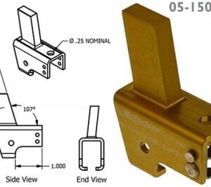 LEFT SEAT ROLLER HOUSING AND ROLLER HOUSING ASSEMBLY FOR CESSNA - MC1414104-39