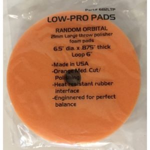 SUPERBIRD ORANGE ORBITAL POLISHER MED CUT BUFFING PAD