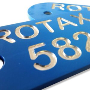 CRAZEDPILOT ROTAX 582 GEARBOX BADGE PLATE