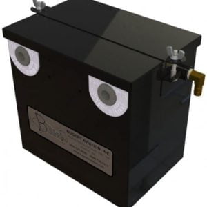 BOGERT STAINLESS STEEL BATTERY BOX WITH LID FOR CESSNA 172