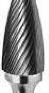 CYLINDRICAL BALL NOSE CARBIDE BURRS ALUMINUM CUT