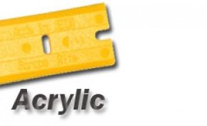 SCRAPERITE ACRYLIC YELLOW BLADES FOR FLAT SURFACES