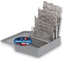60 PIECE DRILL BIT SET 118° POINT – WIRE SIZES