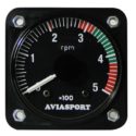AVIASPORT GYRO ROTOR TACHOMETER 0-500RPM – 2 1/4 IN.