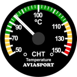 ROTAX 912UL 914UL CHT GAUGE 2-1/4 INCH - 50-150 C