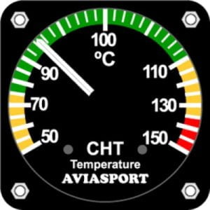 ROTAX 912ULS 914UL CHT GAUGE 2-1/4 INCH - 50-150 C