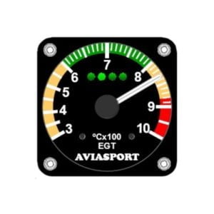 ROTAX 912UL / 912ULS EGT GAUGE 2-1/4 INCH - 300-1000C