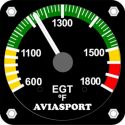 AVIASPORT ROTAX 912 EGT GAUGE FAHRENHEIT – 2 1/4 INCH