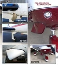 EXHAUST CUFF FOR CESSNA 340