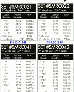 6 AND 13 PIECE CUTTER SETS