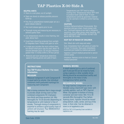 LIQUID X-30 EXPANDING POLYURETHANE FOAM - Image 2