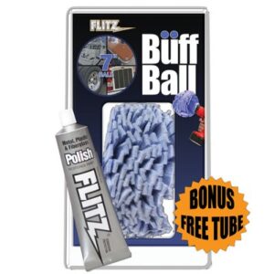 FLITZ 7 INCH BUFF BALL WITH PASTE POLISH