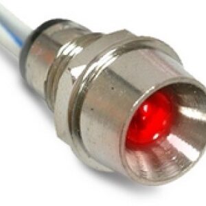 ELECTRONICS INTERNATIONAL AL-1 RED CHROME ANNUNCIATOR LIGHT