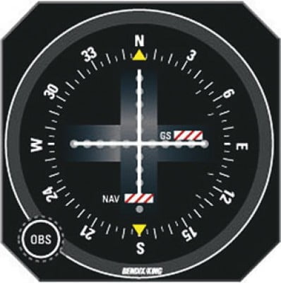 BENDIX KING KI-209 VOR/LOC/GLIDESLOPE INDICATOR
