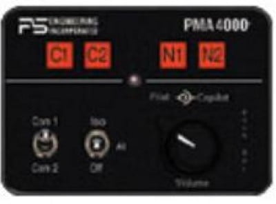 PS ENGINEERING PMA 4000 PANEL MOUNTED AUDIO PANEL / INTERCOM - TSO FOR CERTIFIED AIRCRAFT