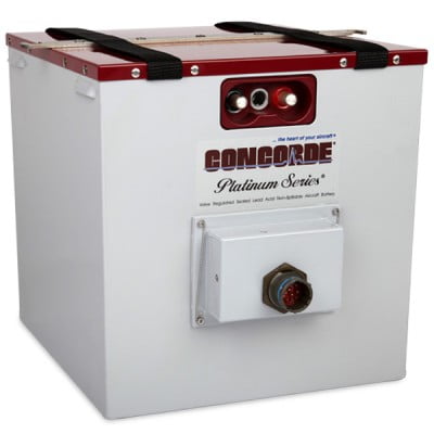CONCORDE RG-380E/53KH AIRCRAFT HEATED BATTERY