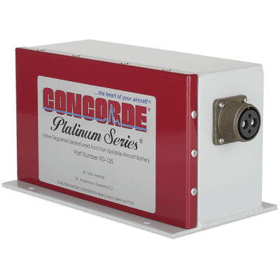 CONCORDE RG-125 AIRCRAFT BATTERY