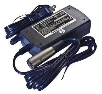 SCHAUER BATTERY CHARGER 24V/2AMP WITH BATTERY CLIPS