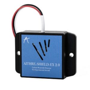 AITHRE SHIELD EX 2.0 BEHIND - THE - PANEL CARBON MONOXIDE DETECTOR WITH IOS APP - BLACK