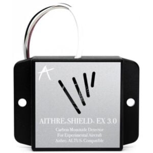AITHRE SHIELD EX 3.0 BEHIND - THE - PANEL CARBON MONOXIDE DETECTOR - ALTUS COMPATIBLE WITH IOS APP - BLACK