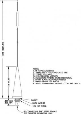 ARTEX WIRE WHIP ANTENNA 110-324 - Image 2
