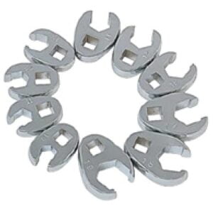 SUNEX 10 PIECE METRIC FLARE NUT CROWFOOT WRENCH SET