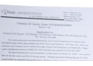 BOGERT OIL QUICK DRAIN STC ONLY