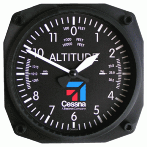 TRINTEC CESSNA ALTIMETER WALL CLOCK