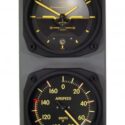 VINTAGE HORIZON CLOCK/AIRSPEED INDICATOR THERMOMETER F