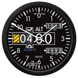 TRINTEC 10'' 2060 ALTIMETER WALL CLOCK