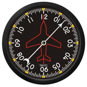 TRINTEC 10'' DIRECTIONAL GYRO SINGLE HAND WALL CLOCK